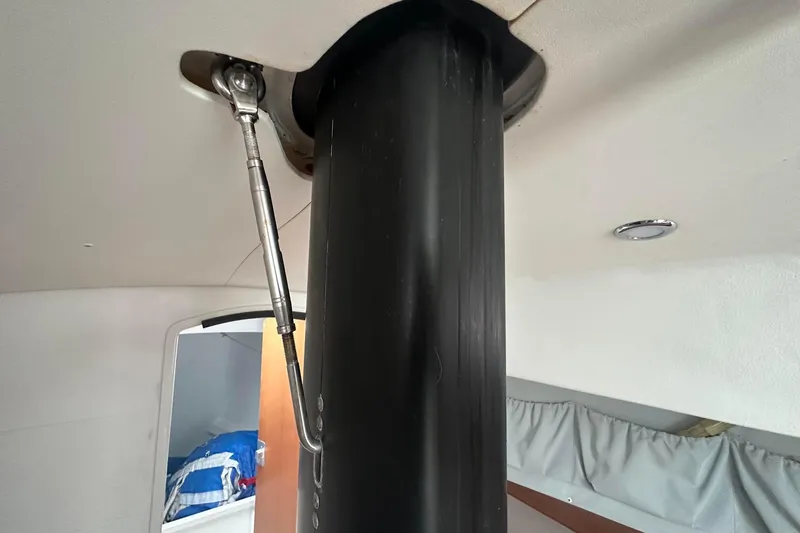 Slide: The Image of Interior view of 2021 J Boats J99 sailboat mast and rigging. - 13