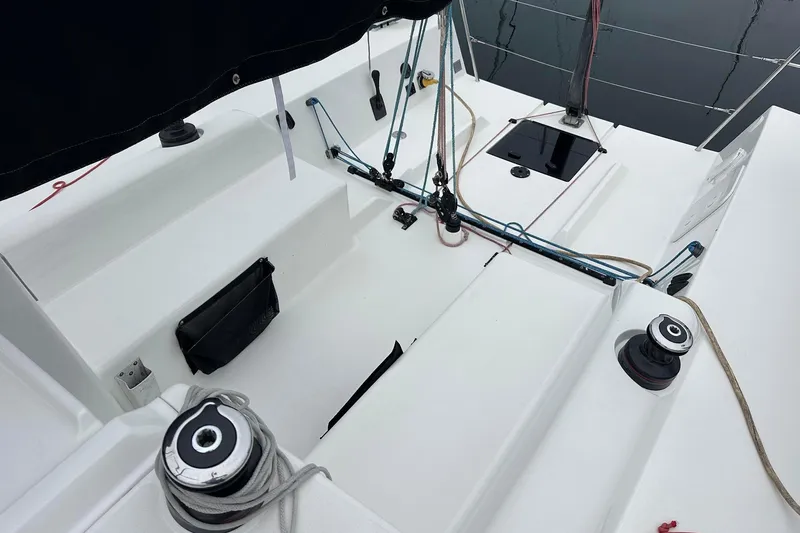 Slide: The Image of Large cockpit set up for fully crewed or short handed sailing - 7