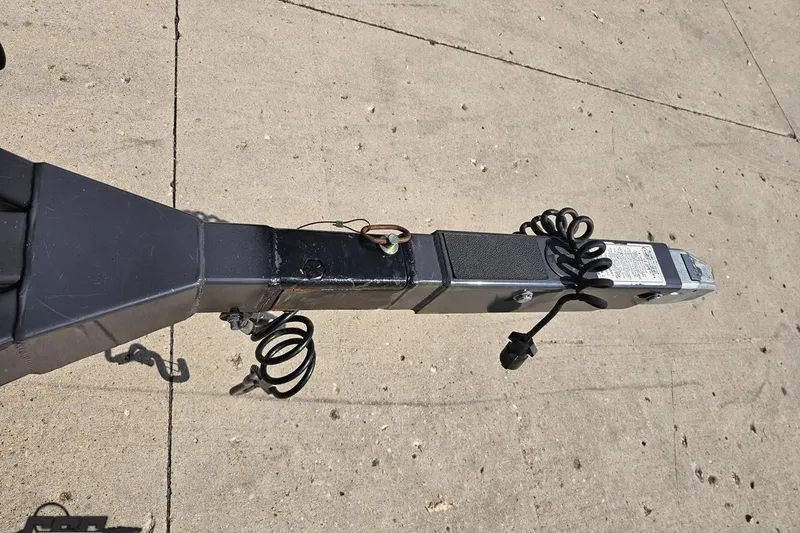 Slide: The Image of Trailer hitch of a 2018 Monterey 238SS Super Sport on concrete surface. - 24