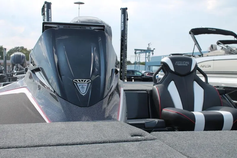 Slide: The Image of 2026 Skeeter FXR20 FLEX boat interior with sleek design and comfortable seating. - 13