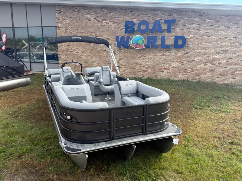 Slide: The Image of Bentley Pontoons Legacy 223 QSB Swingback Tritoon & Honda 4-Stroke EFI 2026 - 2