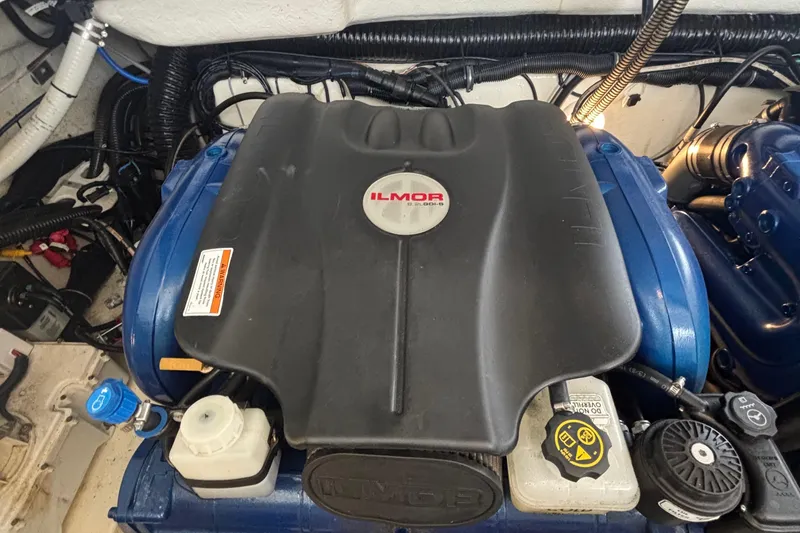 Slide: The Image of Engine compartment of a 2020 Formula 350 Crossover Bowrider with Ilmor engine. - 66