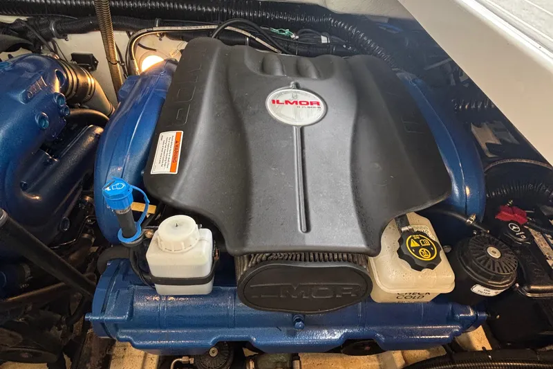 Slide: The Image of Engine compartment of a 2020 Formula 350 Crossover Bowrider with Ilmor engine. - 67