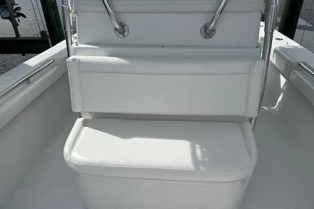 Slide: The Image of Major feature is found in the deck forward of the console – an 62 1/2 gallon INSULATED BRINE TANK/Storage Tank **not shown open in pic** - 41