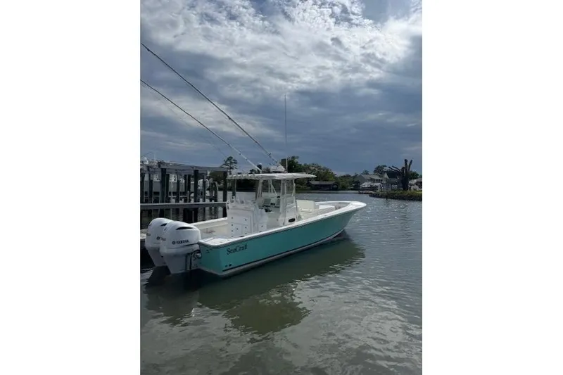 Slide: The Image of 32ft 2007 SeaCraft SC32 Master Angler Center Console Boat with T-Top and Rod Holders. - 8