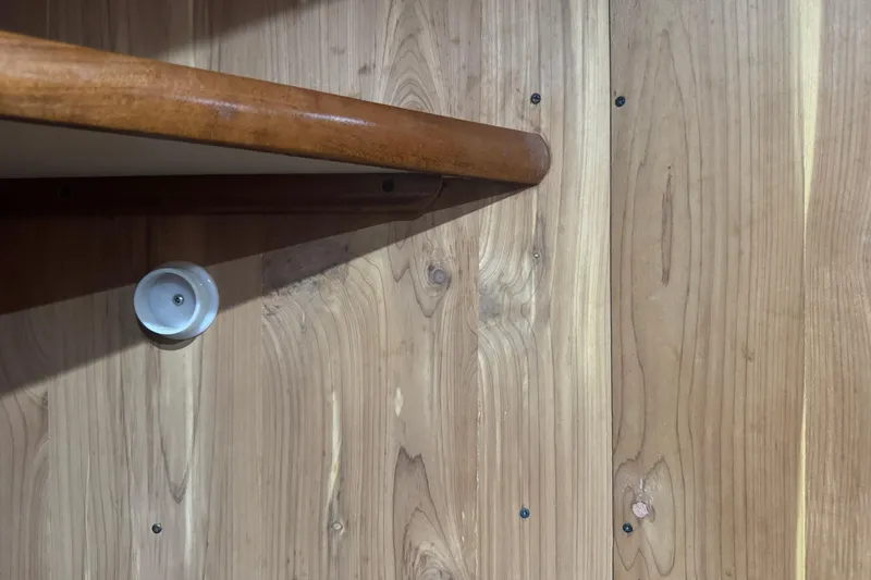 Slide: The Image of Wooden interior detail of a 1998 Carver 530 Voyager Pilothouse yacht. - 24