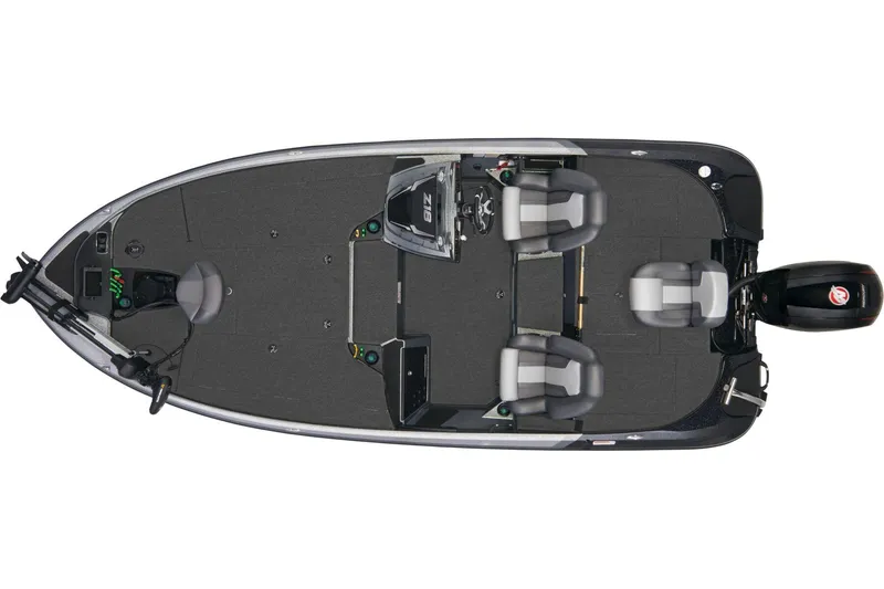 Slide: The Image of 2026 Nitro Z18 Pro boat interior with dual seats and storage compartments. - 4
