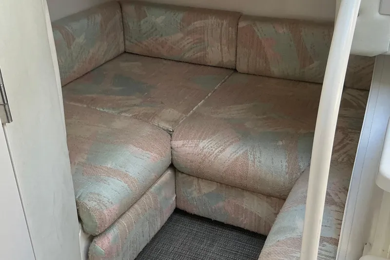 Slide: The Image of Interior seating area of a 1992 Wellcraft 3400 Gran Sport boat. - 21