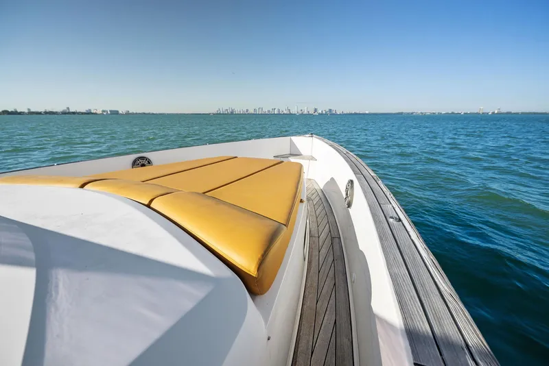 Slide: The Image of Fjord 40 Open 2011 yacht with sunbed, cruising on calm blue waters. - 31