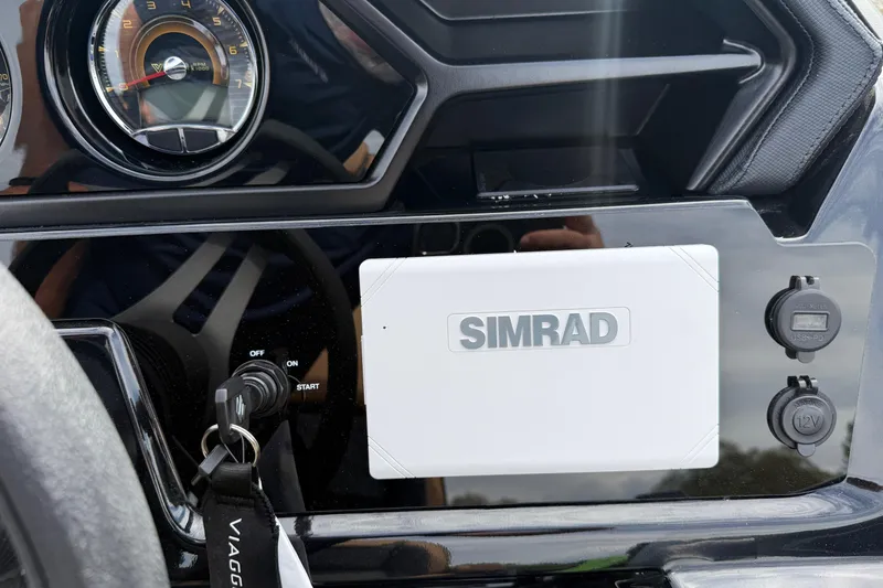 Slide: The Image of Dashboard of 2026 Viaggio Lago Z22S-CC with Simrad display and gauges. - 31