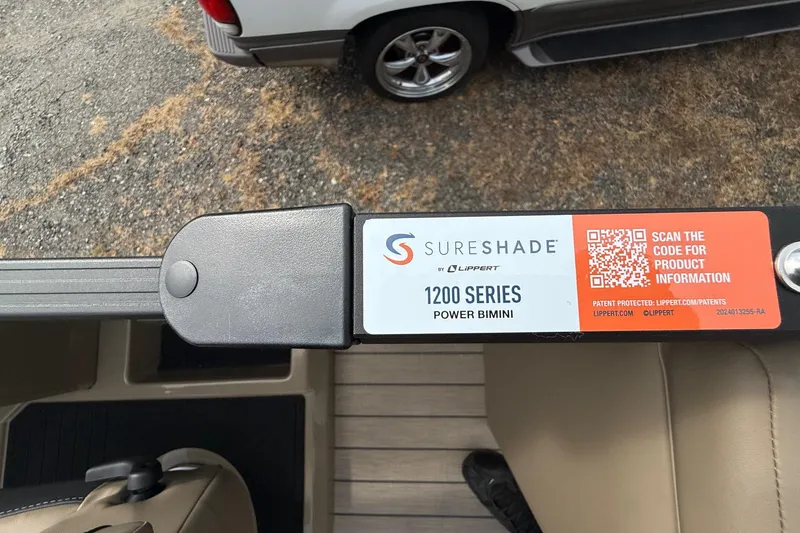 Slide: The Image of QR code on SureShade 1200 Series Power Bimini, Sylvan X-1 CLZ DH 2026. - 22