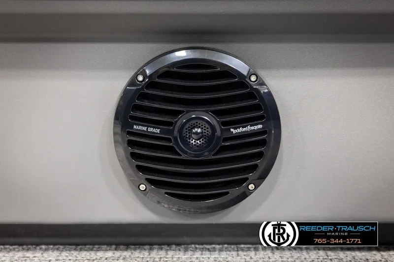 Slide: The Image of Marine-grade speaker on 2026 Bennington 188 SLJSE boat, featuring Rockford Fosgate audio system. - 41