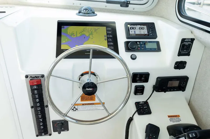 Slide: The Image of Manufacturer Provided Image: 2024 Parker 2820 XLD Sport Cabin helm with navigation and control systems. - 10