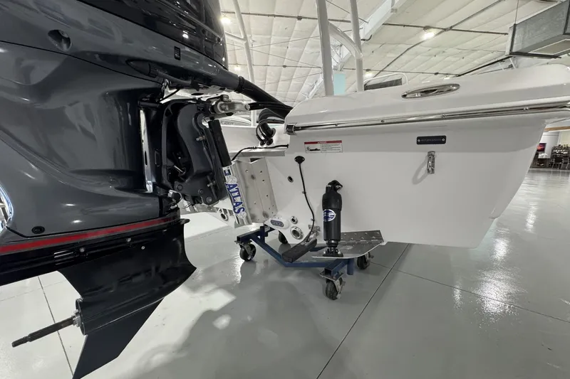 Slide: The Image of 2026 Action Craft 20 Flatsmaster boat with Yamaha engine in showroom. - 7