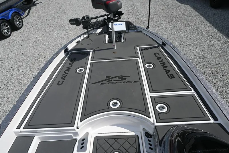 Slide: The Image of 2026 Caymas XS 21 boat deck with sleek design and advanced features. - 12