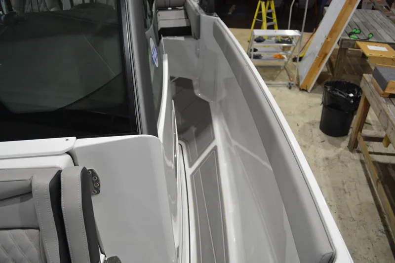 Slide: The Image of 2026 Monterey Elite 27 SD boat interior with sleek design and modern features. - 16