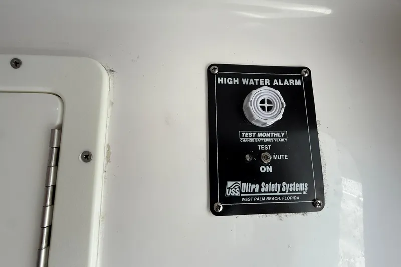 Slide: The Image of High water alarm panel on 2018 SeaHunter 35 Tournament boat by Ultra Safety Systems. - 68