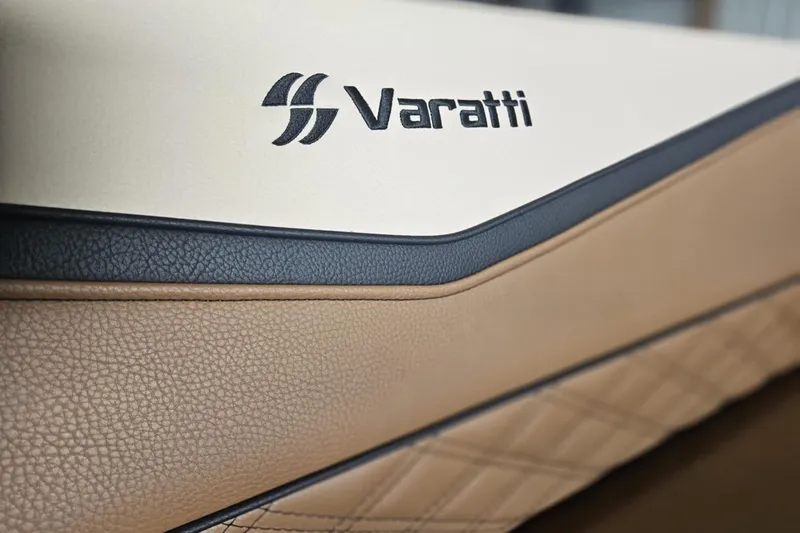 Slide: The Image of Close-up of 2025 Varatti Z2373 interior with beige and black leather detailing. - 22