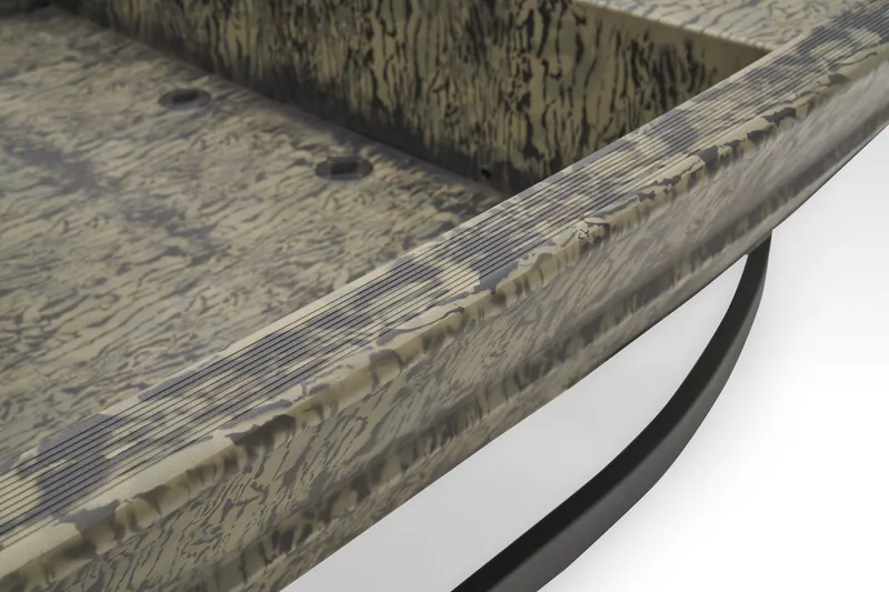 Slide: The Image of 2026 Tracker Grizzly 1860 CC boat with camouflage pattern detail. - 36