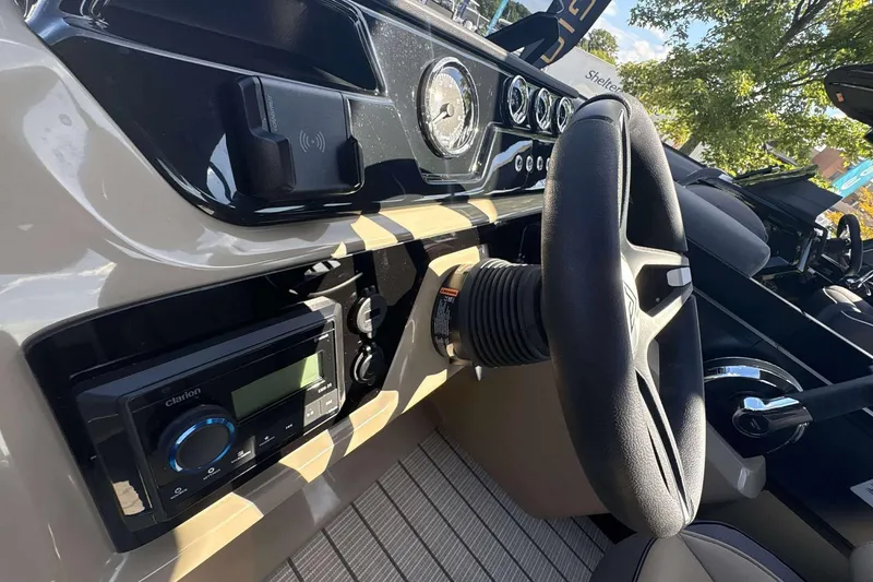 Slide: The Image of 2026 Viaggio x22u dashboard with steering wheel, control panel, and audio system. - 8