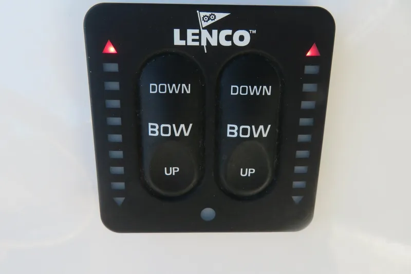 Slide: The Image of Lenco trim tab control panel on 2021 Key West 239 FS boat. - 36