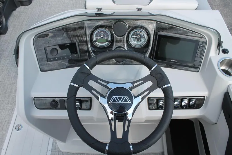 Slide: The Image of Steering console of 2026 Avalon LSZ ELITE - 23 with modern gauges and controls. - 9