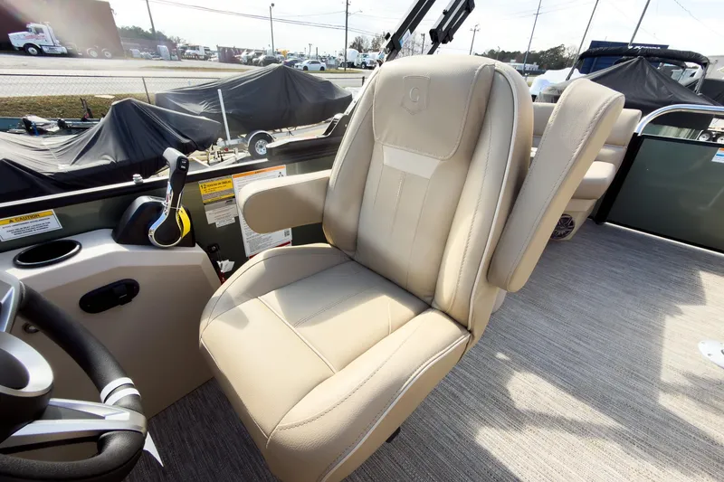 Slide: The Image of Luxurious seating on 2026 Godfrey Sweetwater Xperience 22' Split Bench Pontoon boat. - 15