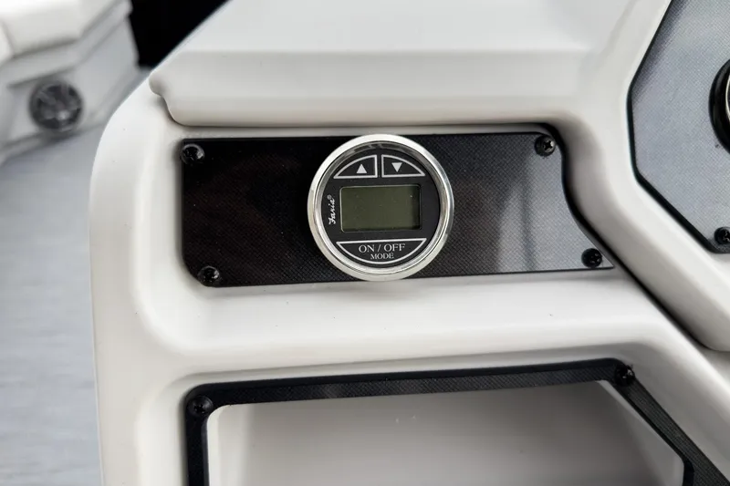 Slide: The Image of Control panel of 2026 Godfrey Sweetwater Xperience 20' Split Bench Pontoon. - 17