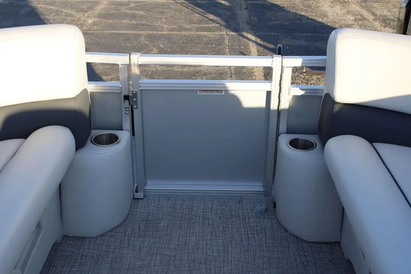 Slide: The Image of 2026 Avalon VLS QUAD LOUNGER 21 interior with plush seating and cup holders. - 16