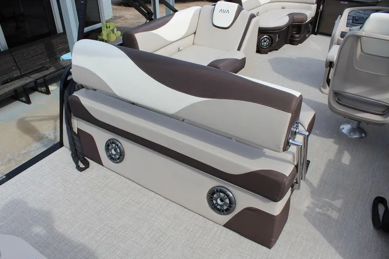 Slide: The Image of 2026 Avalon LSZ Cruise Rear Bench 21 with stylish seating and integrated speakers. - 13