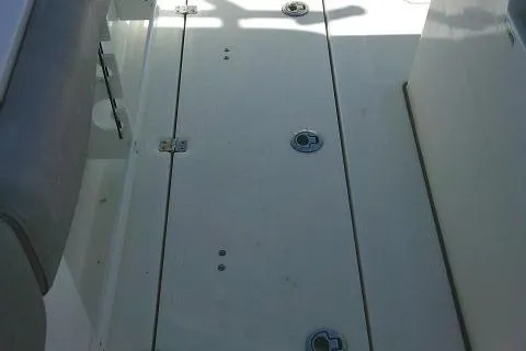 Slide: The Image of 2021 Sea Fox 288 Commander boat deck with storage compartments. - 41