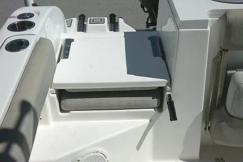 Slide: The Image of 2021 Sea Fox 288 Commander boat seating and storage area. - 42