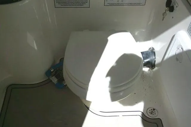Slide: The Image of 2021 Sea Fox 288 Commander boat toilet in bright sunlight. - 66