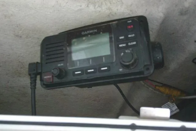 Slide: The Image of Garmin marine radio installed on 2021 Sea Fox 288 Commander boat. - 75