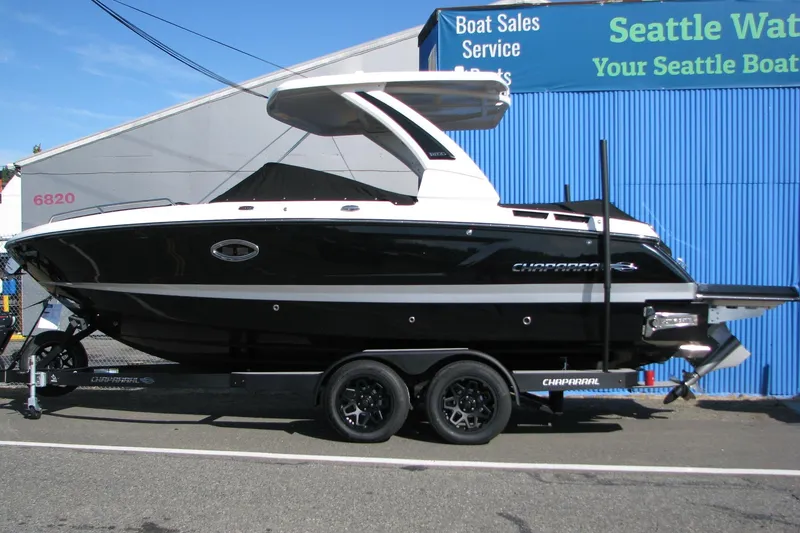 The Image of 2026 Chaparral 6 GTS boat on trailer at Seattle dealership. - 0