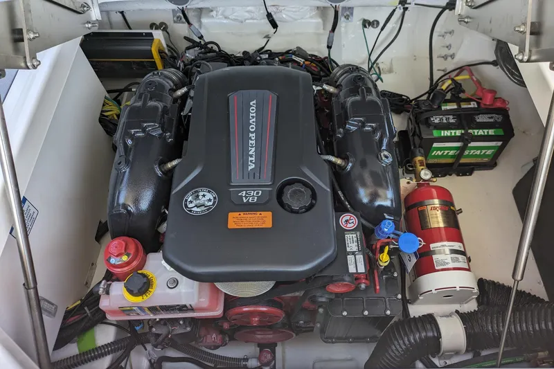 Slide: The Image of Engine compartment of 2026 Chaparral 6 GTS with Volvo Penta 430 V8 engine. - 35