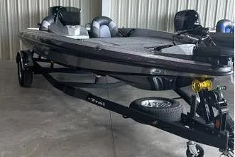 Slide: The Image of 2025 Ranger Z185 boat in a garage, showcasing sleek design and modern features. - 3
