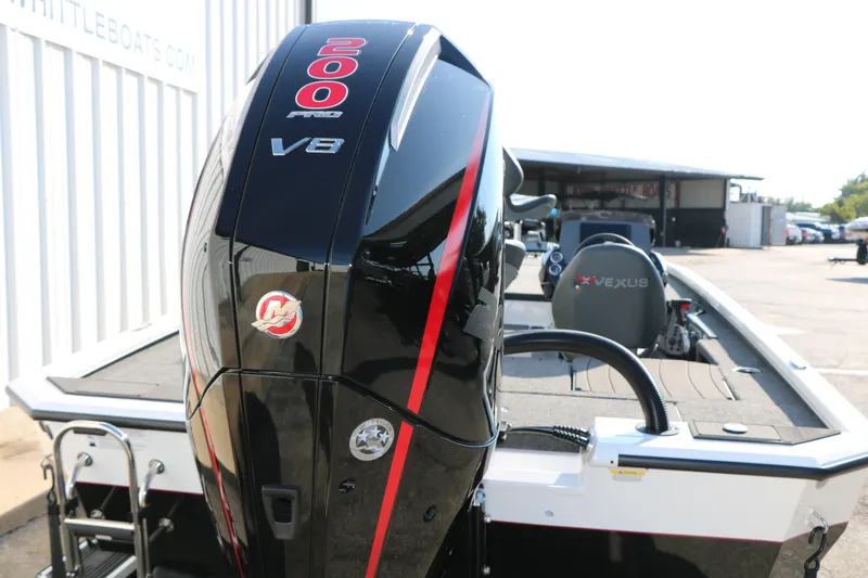 Slide: The Image of 2025 Vexus AVX 1985s boat with powerful 200 Pro V8 engine. - 8