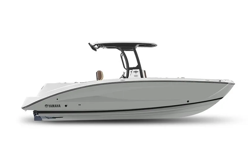 The Image of Manufacturer Provided Image: 2026 Yamaha Boats 255 FSH Sport E, sleek white design, side view. - 0