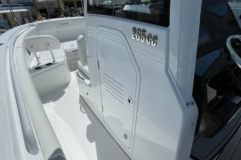 Slide: The Image of 2026 Everglades 285 Center Console boat interior, showcasing sleek design and modern features. - 9