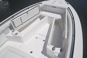 Slide: The Image of Manufacturer Provided Image: 2020 Everglades 273 Center Console boat interior with storage compartments. - 7