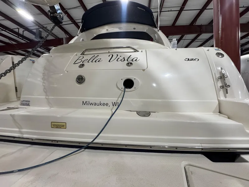 Slide: The Image of Sea Ray 320 Sundancer 2004 boat named "Bella Vista" docked in Milwaukee, Wisconsin. - 60