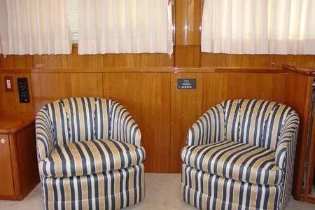 Slide: The Image of Wooden closet interior on a 2001 Jefferson Pilothouse 57 yacht. - 39
