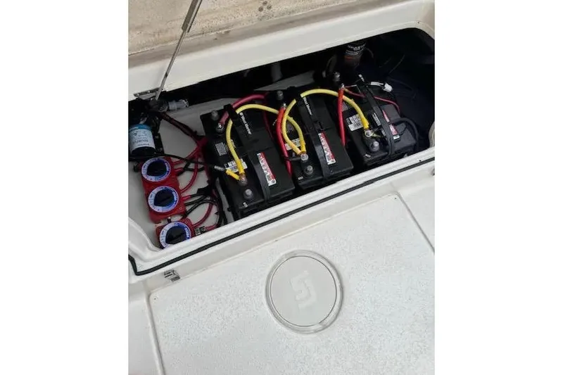 Slide: The Image of 2024 Sea Chaser 24 HFC boat transom with dual outboard motor mounts. - 11