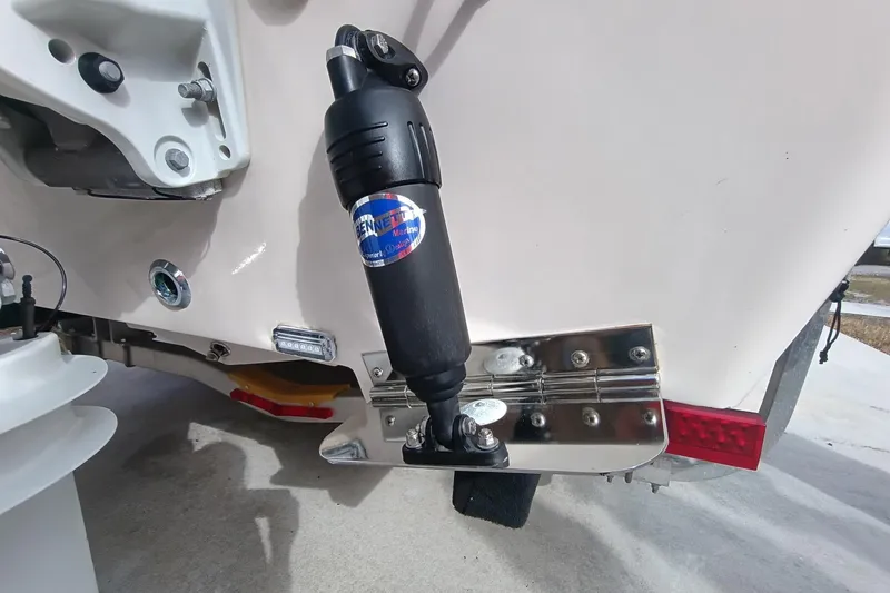 Slide: The Image of 2024 Sea Chaser 24 HFC boat with Bennett Marine trim tab system. - 15