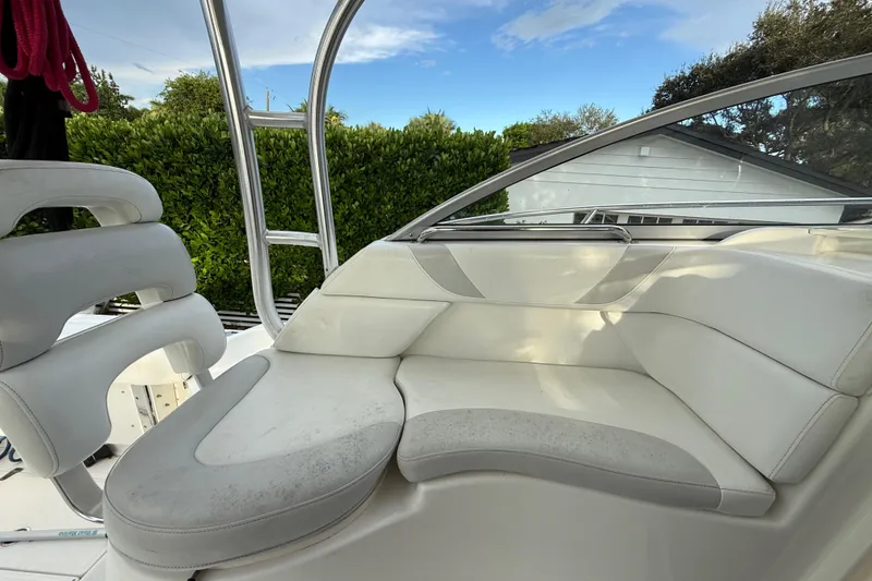 Slide: The Image of Control panel on a 2011 Boston Whaler 285 Conquest boat interior. - 24