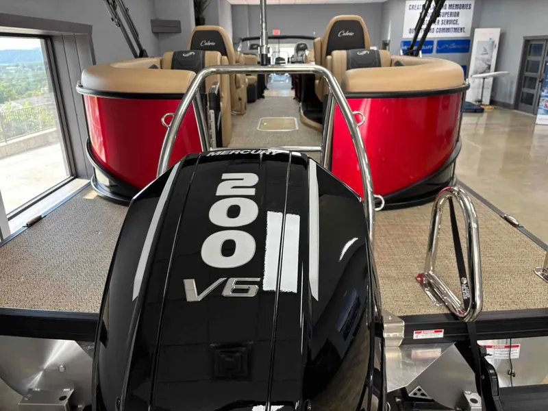 Slide: The Image of Interior view of Barletta Cabrio 22QC 2026 pontoons. - 10