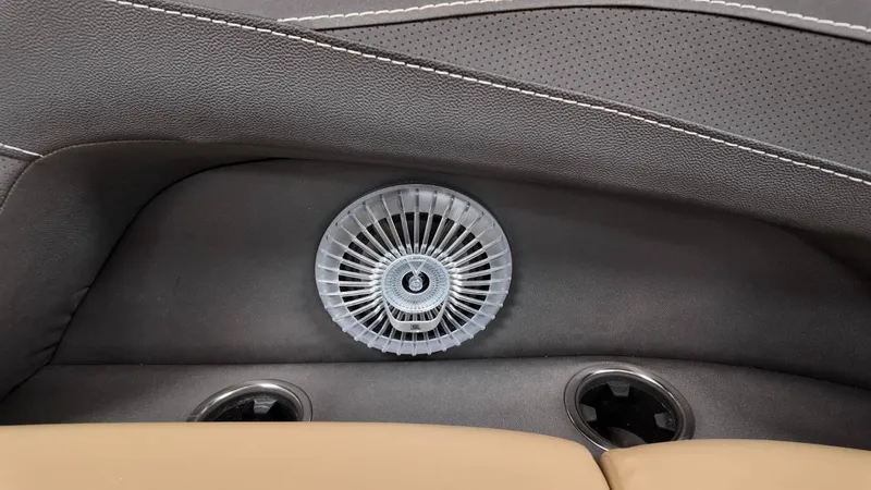 Slide: The Image of Interior of 2026 Barletta Cabrio 22QC with vent and cup holders. - 18