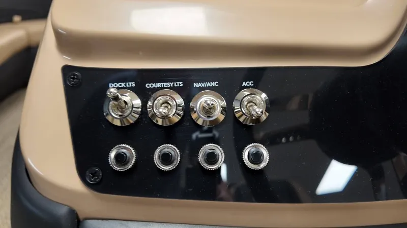 Slide: The Image of Switch panel of 2026 Barletta Cabrio 22QC with light controls. - 33