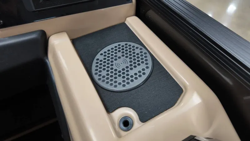 Slide: The Image of Speaker in Barletta Cabrio 22QC 2026 boat. - 40